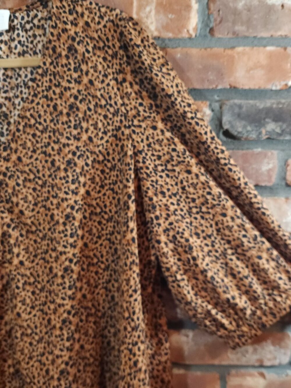 Tuckernuck Pomander Place Hollis Leopard Print Relaxed V-Neck Top Women's XXL - Picture 5 of 8